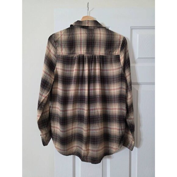 Casa cabana Check Button Down Shirt M - Picture 8 of 9